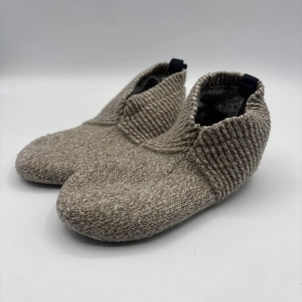 Bombas‎ Youth 1-5 Gripper Slippers Socks Warm Tan Unisex Lined